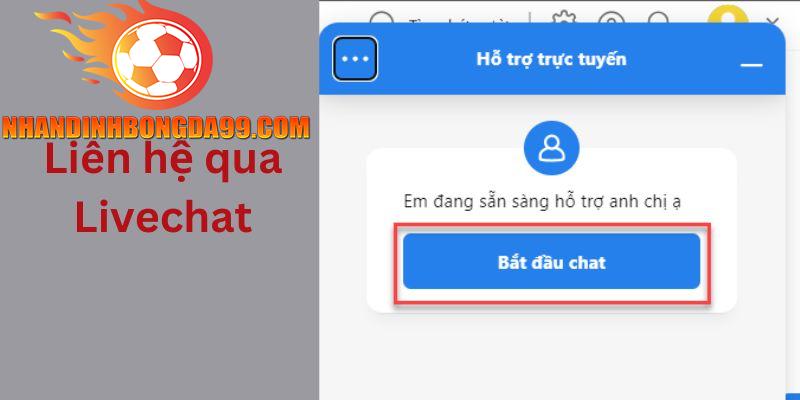 Chat trực tuyến khi có vấn đề cần được hỗ trợ